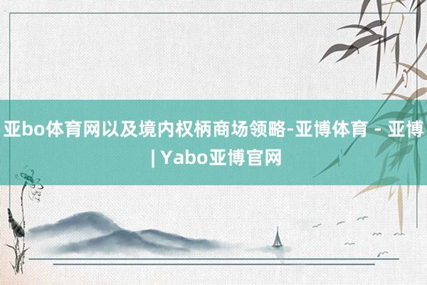 亚bo体育网以及境内权柄商场领略-亚博体育 - 亚博 | Yabo亚博官网