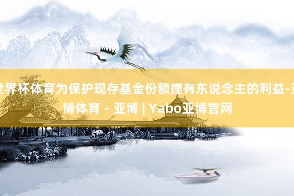 世界杯体育为保护现存基金份额捏有东说念主的利益-亚博体育 - 亚博 | Yabo亚博官网