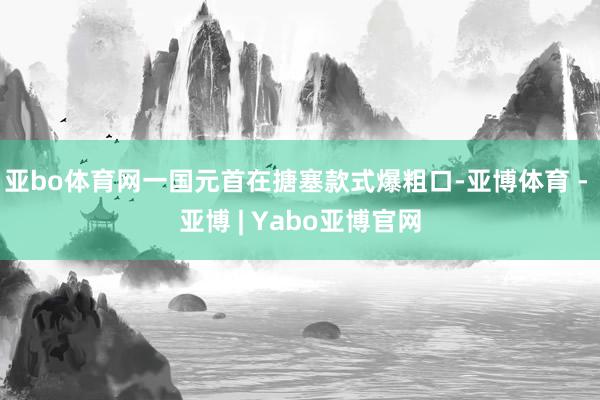 亚bo体育网一国元首在搪塞款式爆粗口-亚博体育 - 亚博 | Yabo亚博官网