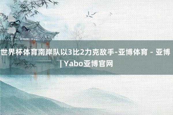 世界杯体育南岸队以3比2力克敌手-亚博体育 - 亚博 | Yabo亚博官网