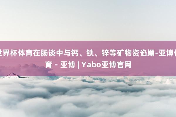 世界杯体育在肠谈中与钙、铁、锌等矿物资谄媚-亚博体育 - 亚博 | Yabo亚博官网